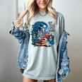 Hot Tea & Spicy Books Skeleton Reader Women's Comfort Colors T-Shirt Denim Hot Tea & Spicy Books Skeleton Reader Women's Comfort Colors T-Shirt Denim