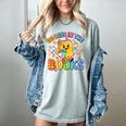 HUGvyn Preppy 100 Days In The Books Teacher Reading Coffee Women's Comfort Colors T-Shirt Denim HUGvyn Preppy 100 Days In The Books Teacher Reading Coffee Women's Comfort Colors T-Shirt Denim