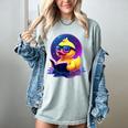 Humor Rubber Duck Reading Book Women's Comfort Colors T-Shirt Denim Humor Rubber Duck Reading Book Women's Comfort Colors T-Shirt Denim