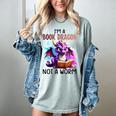 I'm A Book Dragon Not A Worm Women's Comfort Colors T-Shirt Denim