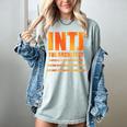 INTJ Architect Personality Introvert Sarcastic Orange Women's Comfort Colors T-Shirt Denim