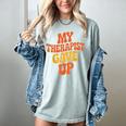 Introvert Humor My Therapist Gave Up Sarcastic Women's Comfort Colors T-Shirt Denim Introvert Humor My Therapist Gave Up Sarcastic Women's Comfort Colors T-Shirt Denim