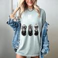 Introvert Relaxation Me Myself And Silence Skulls Women's Comfort Colors T-Shirt Denim