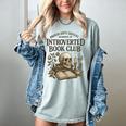 Introverted Book Club Member Anti Social Reader Women's Comfort Colors T-Shirt Denim Introverted Book Club Member Anti Social Reader Women's Comfort Colors T-Shirt Denim