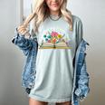 Its a Good Day To Read a Book Librarian Books Reading Floral Women's Comfort Colors T-Shirt Denim