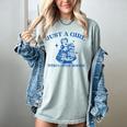 Just a Girl Who Loves Books Book Lover Bookish Women's Comfort Colors T-Shirt Denim Just a Girl Who Loves Books Book Lover Bookish Women's Comfort Colors T-Shirt Denim