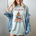 Just a Girl Who Loves Books All Booked For Christmas Women's Comfort Colors T-Shirt Denim Just a Girl Who Loves Books All Booked For Christmas Women's Comfort Colors T-Shirt Denim