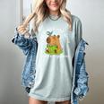 Just a Girl Who Loves Books And Capybaras Women's Comfort Colors T-Shirt Denim Just a Girl Who Loves Books And Capybaras Women's Comfort Colors T-Shirt Denim