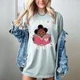 Just A Girl Who Loves Books Cute African American Afro Women's Comfort Colors T-Shirt Denim Just A Girl Who Loves Books Cute African American Afro Women's Comfort Colors T-Shirt Denim