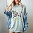 Just a Girl Who Loves Butterflies And Books Butterfly Women's Comfort Colors T-Shirt Denim