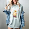 Just a Girl Who Loves Cats And Books Reading Cat & Bookworm Women's Comfort Colors T-Shirt Denim