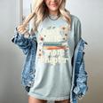 Just One More Chapter Book Reading Floral Teacher Book Lover Women's Comfort Colors T-Shirt Denim