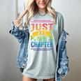 JUST ONE MORE CHAPTER Fun Reading Book Lover Women's Comfort Colors T-Shirt Denim JUST ONE MORE CHAPTER Fun Reading Book Lover Women's Comfort Colors T-Shirt Denim