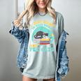 I Just Want To Read Books And Pet Cats Cat Book Lovers Women's Comfort Colors T-Shirt Denim