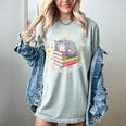 I Just Want To Read Books And Pet Cats Cat And Book Women's Comfort Colors T-Shirt Denim I Just Want To Read Books And Pet Cats Cat And Book Women's Comfort Colors T-Shirt Denim