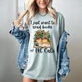 I Just Want To Read Books And Pet Cats Cat Lover Women's Comfort Colors T-Shirt Denim I Just Want To Read Books And Pet Cats Cat Lover Women's Comfort Colors T-Shirt Denim