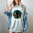 Just Me And My Yeti Retro Sunset Mountain Hiking Introvert Women's Comfort Colors T-Shirt Denim Just Me And My Yeti Retro Sunset Mountain Hiking Introvert Women's Comfort Colors T-Shirt Denim