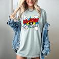 Ka-Pow 36 Years Old Comic Book 36th Birthday Super Hero Women's Comfort Colors T-Shirt Denim