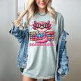 Kawaii Axolotl Readsolotl Book Lover Reading Bookworm Girls Women's Comfort Colors T-Shirt Denim