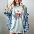 Kawaii Eagle Reads Book Reading Library Book Bookworm Women's Comfort Colors T-Shirt Denim