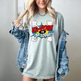 Kids Ka-Pow 2 Years Old Kids 2nd Birthday Comic Book Super Hero Women's Comfort Colors T-Shirt Denim Kids Ka-Pow 2 Years Old Kids 2nd Birthday Comic Book Super Hero Women's Comfort Colors T-Shirt Denim