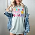 Kids Reading Book Lover Reading Is My Jam Women's Comfort Colors T-Shirt Denim
