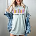 If You Know You Know 6 7 Reading Books Lovers Women's Comfort Colors T-Shirt Denim