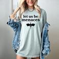 Let Us Be Menaces Dragon Book Lover Women's Comfort Colors T-Shirt Denim