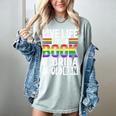 LGBTQ Quote Live Life Like A Banned Rainbow Book Women's Comfort Colors T-Shirt Denim LGBTQ Quote Live Life Like A Banned Rainbow Book Women's Comfort Colors T-Shirt Denim
