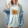 Librarian Of a Free Library Floral Book Lover Women's Comfort Colors T-Shirt Denim