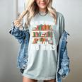 Librarian Reading Books Lover Library Women's Comfort Colors T-Shirt Denim