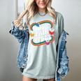Library Book Fair Vibe Groovy Retro School Reading Nostalgic Women's Comfort Colors T-Shirt Denim
