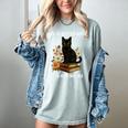 Life Is Better With Cats And Books Cute Cat Lover For Men Women Kids Women's Comfort Colors T-Shirt Denim Life Is Better With Cats And Books Cute Cat Lover For Men Women Kids Women's Comfort Colors T-Shirt Denim
