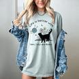 Life Is Better With Yarn Cats And Books Women's Comfort Colors T-Shirt Denim
