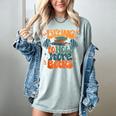 Lifting To Hold More Books Weightlifting Workout Bookish Women's Comfort Colors T-Shirt Denim