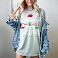 Most Likely To Read A Book On Christmas Family Matching Xmas Women's Comfort Colors T-Shirt Denim