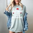 Most Likely To Read A Book On Christmas Matching Family Xmas Women's Comfort Colors T-Shirt Denim