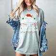Most Likely To Read A Book Through Christmas Xmas Women's Comfort Colors T-Shirt Denim
