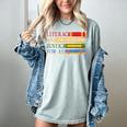 Literacy And Justice For All Reading Book Club Librarian Women's Comfort Colors T-Shirt Denim Literacy And Justice For All Reading Book Club Librarian Women's Comfort Colors T-Shirt Denim