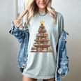 Literary Book Tree Bookish Shelf Art For Avid Readers Women's Comfort Colors T-Shirt Denim Literary Book Tree Bookish Shelf Art For Avid Readers Women's Comfort Colors T-Shirt Denim