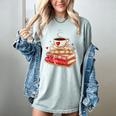 Love Book Coffee Heart Coquette Bow Valentines Day Women's Comfort Colors T-Shirt Denim Love Book Coffee Heart Coquette Bow Valentines Day Women's Comfort Colors T-Shirt Denim