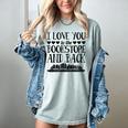 I Love You To The Bookstore And Back Women's Comfort Colors T-Shirt Denim I Love You To The Bookstore And Back Women's Comfort Colors T-Shirt Denim
