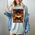 Man Reading Book Black History Month Book Lover Afro Women's Comfort Colors T-Shirt Denim