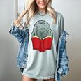 Manatee Reading Books Sea Animal Manatee Women's Comfort Colors T-Shirt Denim