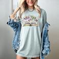 Mardi Gras Book Librarian Author Purple Beads Women's Comfort Colors T-Shirt Denim Mardi Gras Book Librarian Author Purple Beads Women's Comfort Colors T-Shirt Denim