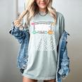 Matching Group Halloween Teacher Composition Book Notebook Women's Comfort Colors T-Shirt Denim