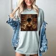 Melanin Afro Women Educated Reading Book History Women's Comfort Colors T-Shirt Denim