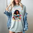 Melanin Book Month Honoring Past Inspiring Pride Women's Comfort Colors T-Shirt Denim