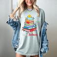 Merry Bookmas Book Christmas Tree Lights Xmas Men Women Kids Women's Comfort Colors T-Shirt Denim Merry Bookmas Book Christmas Tree Lights Xmas Men Women Kids Women's Comfort Colors T-Shirt Denim