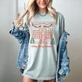 A Very Merry Bookmas Cozy Christmas Bookstore Holiday Cute Women's Comfort Colors T-Shirt Denim
